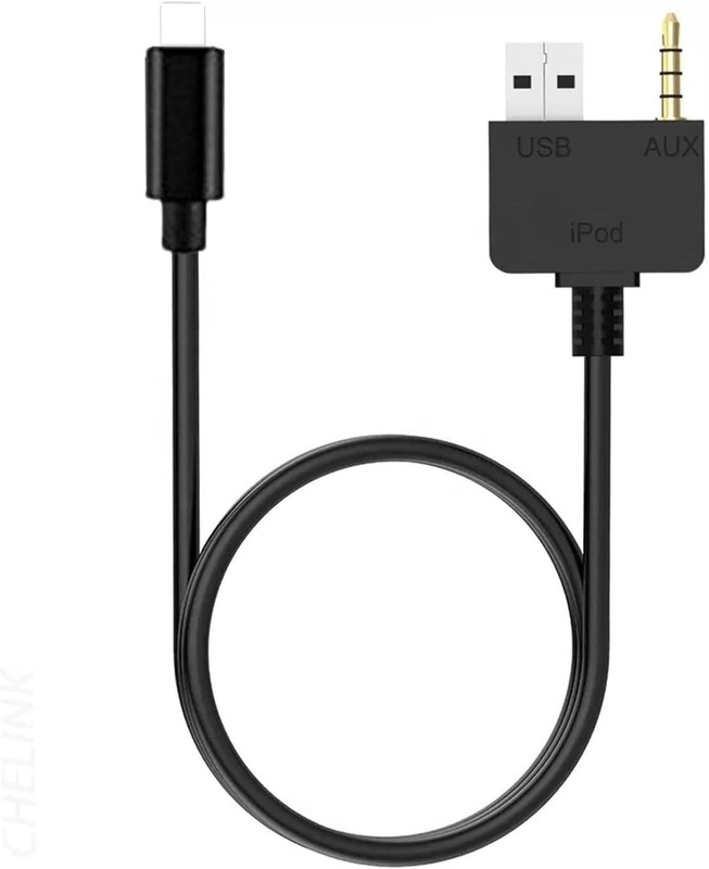Aux Charing Media Interface USB 3.5mm Audio Jack Music Adapter black