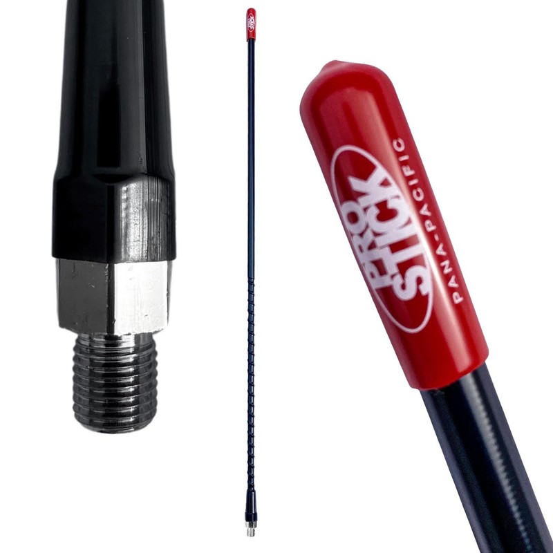 4 Foot CB Radio Antenna 1000 Watt Fiberglass Black for Radio Transmission