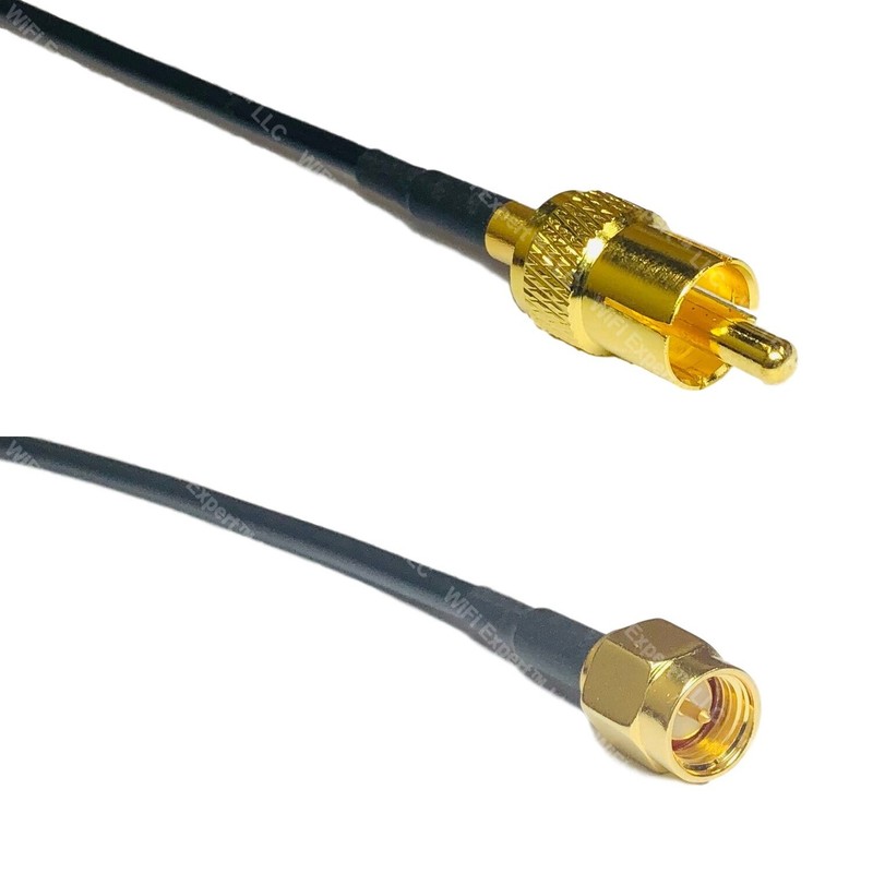 RG174 RCA MALE to SMA MALE Coax RF Cable USA-Ship Lot