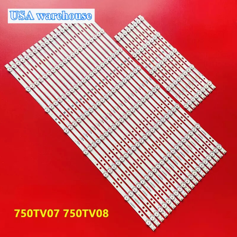 Backlight Strips Set (28) For KDL-75W855C KDL-75W850C 750TV07 V1 750TV08 V1