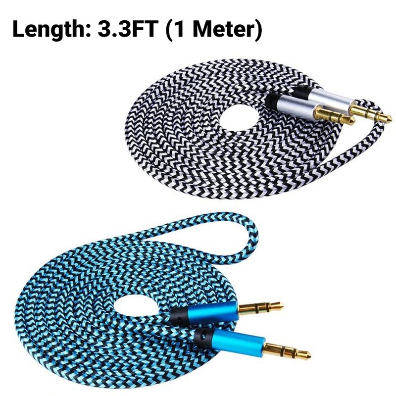 3.5 mm Male to Male Aux Cord Stereo Audio Cable Adapter for PC iPod CAR iPhone gallery