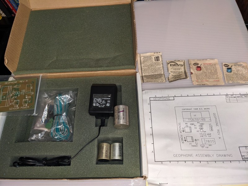 MAKE OFFER!!!! 3 Geophones with Bg Micro Geophone Kit 10hz 30Hz