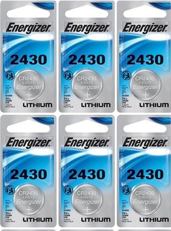 6 Energizer CR2430 3 Volt Lithium Button Cell Batteries w/Tracking 03/2034