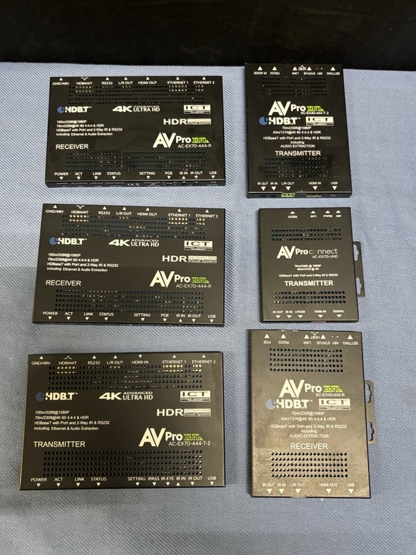 Lot 6 AVPro Connect AC-EX70-444-R 4K AC-EX70-444-T-2 EX40-444-T-2 And More