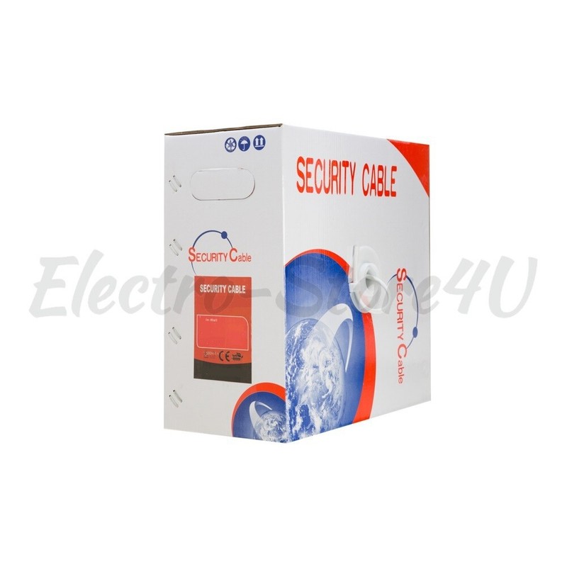 500ft Alarm Security Wire Cable 22/4 Gauge Solid Conductor UTP Unshielded CCA gallery