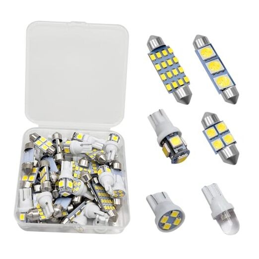 42PCS LED Interior Car Lights, Super Bright White Bulb Replacement Kit Set for