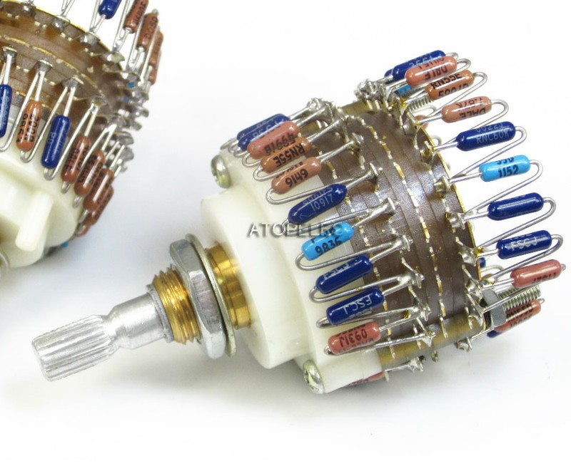 23-Step DIY 100KAX2 DALE Attenuator Dual-100K Stereo HiFi Volume Potentiometer