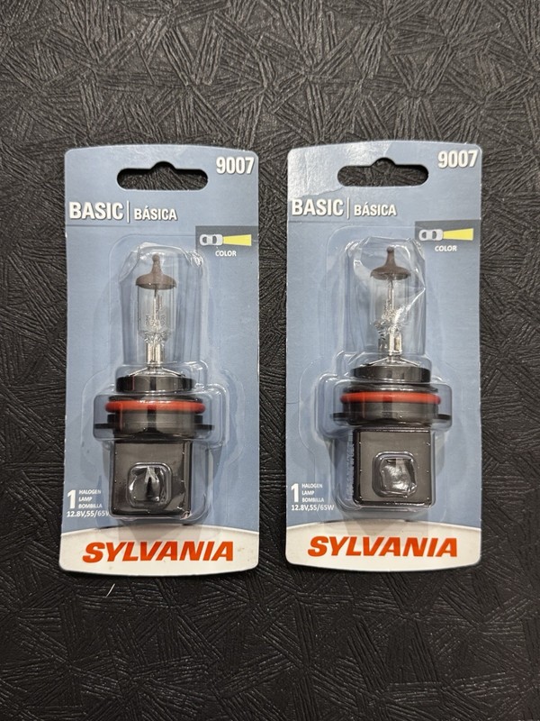 SYLVANIA 9007.BP Basic Halogen Headlight Bulb Lot of 2 New & Sealed