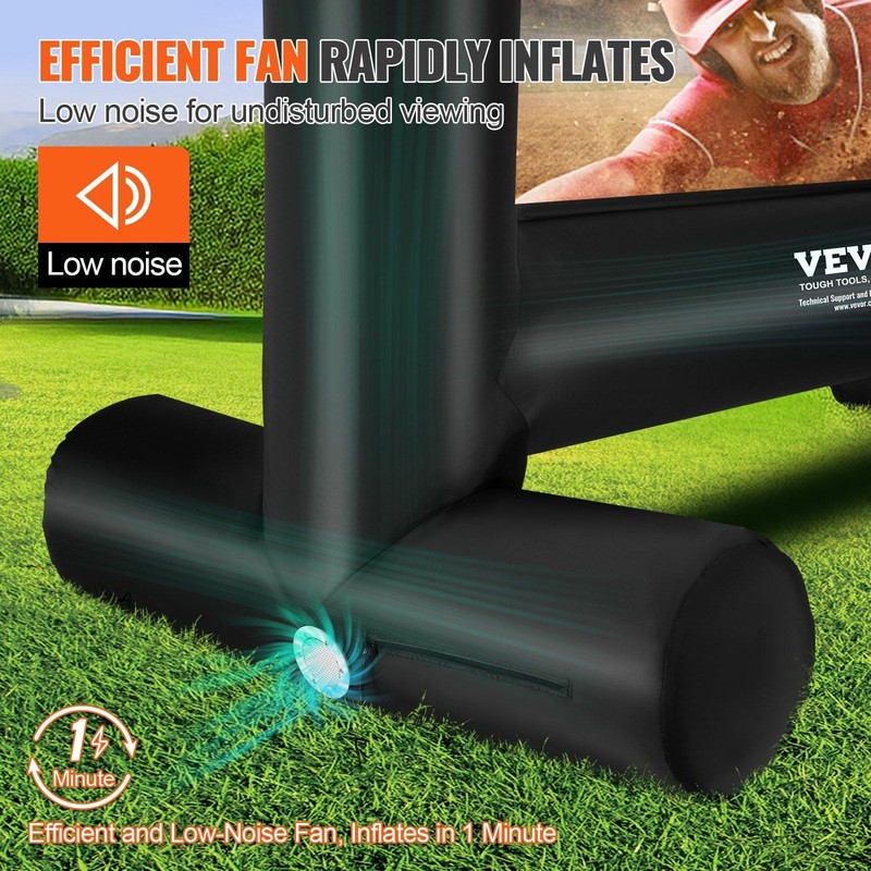 14FT Premium Inflatable Screen No Distortion 160° View Oxford Fabric gallery