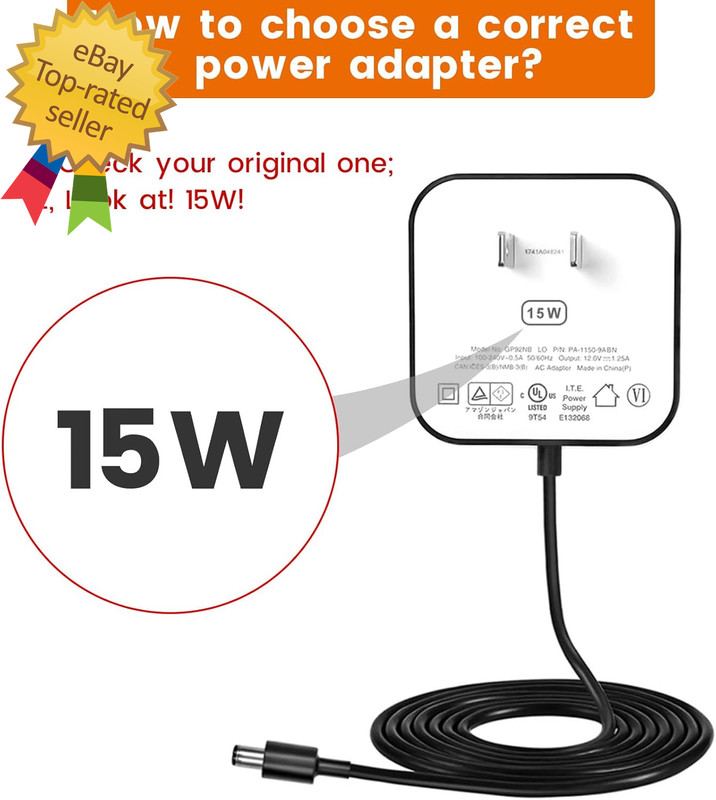 15W Power Adapter Replacement for Echo Pop, Dot 5Th Gen, Dot 4Th Gen, Dot 3Rd Ge gallery