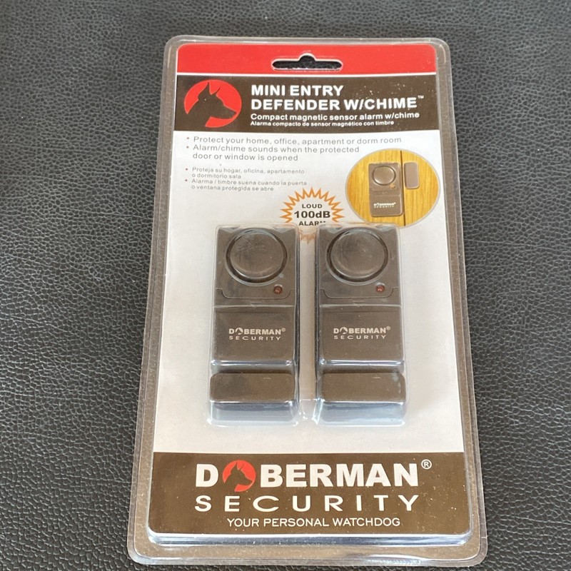 Doberman Security Mini Entry Defender 100db Chime Model SE-0129 LOUD WINDOW DOOR