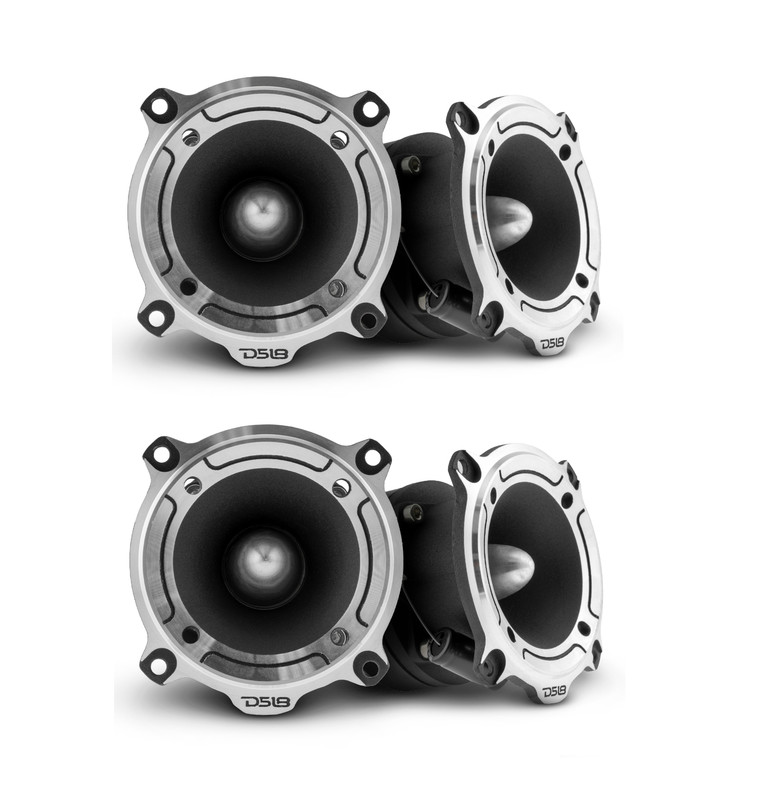 DS18 4x PRO-TW220 3″ Aluminum Super Bullet Tweeter 240 Watts Max Power – 2 Pair