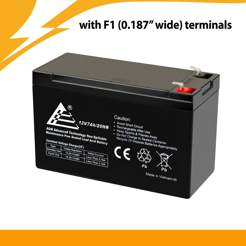 12V 7Ah SLA Battery Replace with Razor Pocket Rocket 151240 Mini Bike Battery gallery