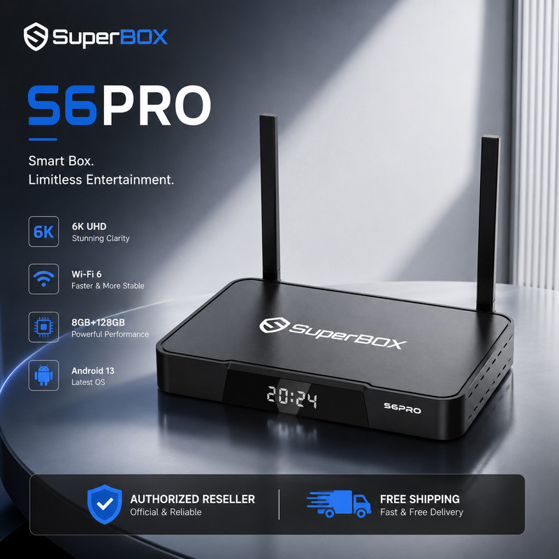 SuperBox S6 Pro TV BOX 6K HD – Authorized Distributor – True Price Free Ship