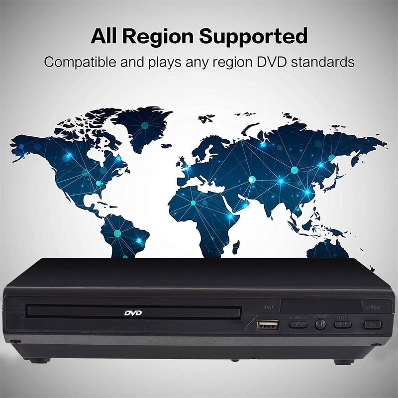 DVD Player All Region Free DVD CD Disc Player AV Output USB Remote Control 2026 gallery