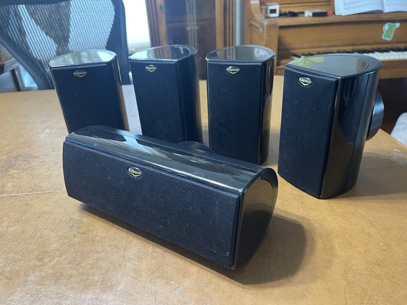 Klipsch HD Home Theater 500 Black 5 Surround Wired Satellite Speakers