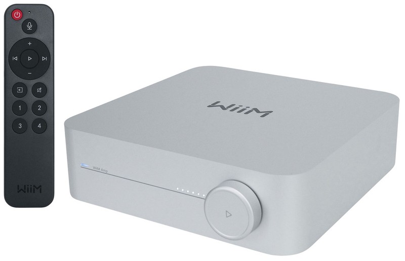 Wiim Amp Silver Wifi Streaming Home Audio 120w x 2 Amplifier Receiver w/HDMI