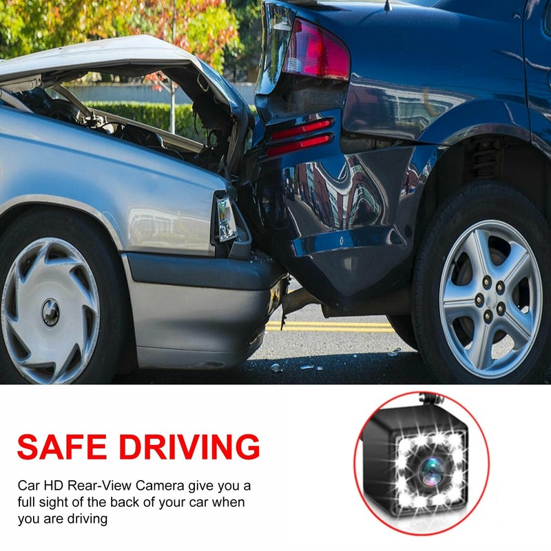 Parking Camera Wide 170° Waterproof Night Vision Car Rear View Reverse Backup US gallery
