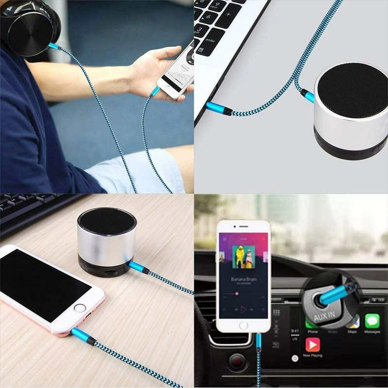 3.5 mm Male to Male Aux Cord Stereo Audio Cable Adapter for PC iPod CAR iPhone gallery
