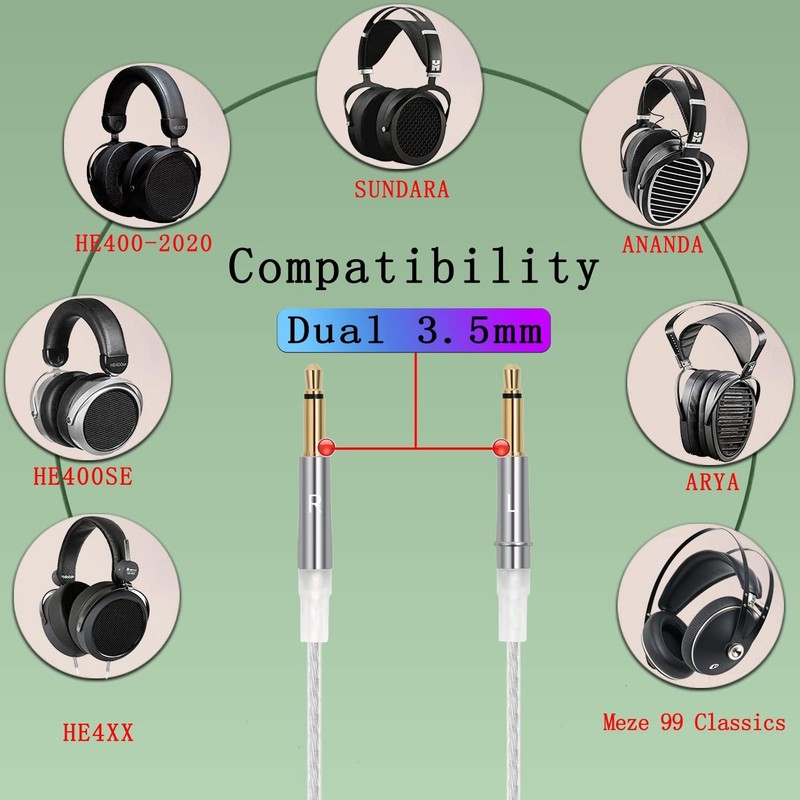 Balanced Cable for Meze99 Classics - 4.4mm to Dual 3.5mm gallery