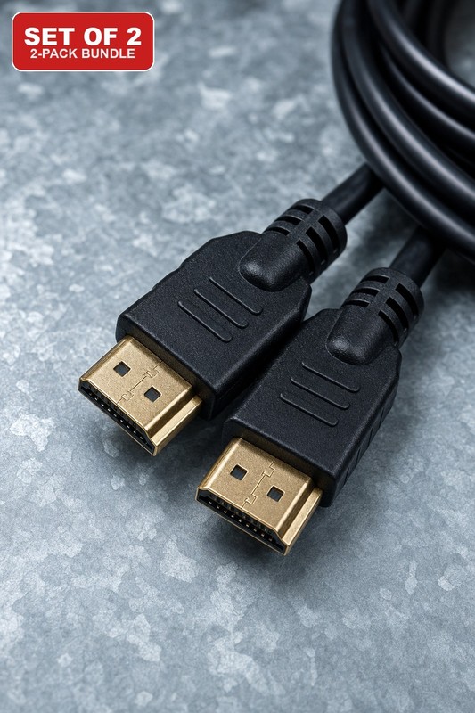 HDMI to HDMI Cable 6FT 4K Set of 2 for HDTV Monitor PS5 PS4 Xbox Blu-ray Player gallery