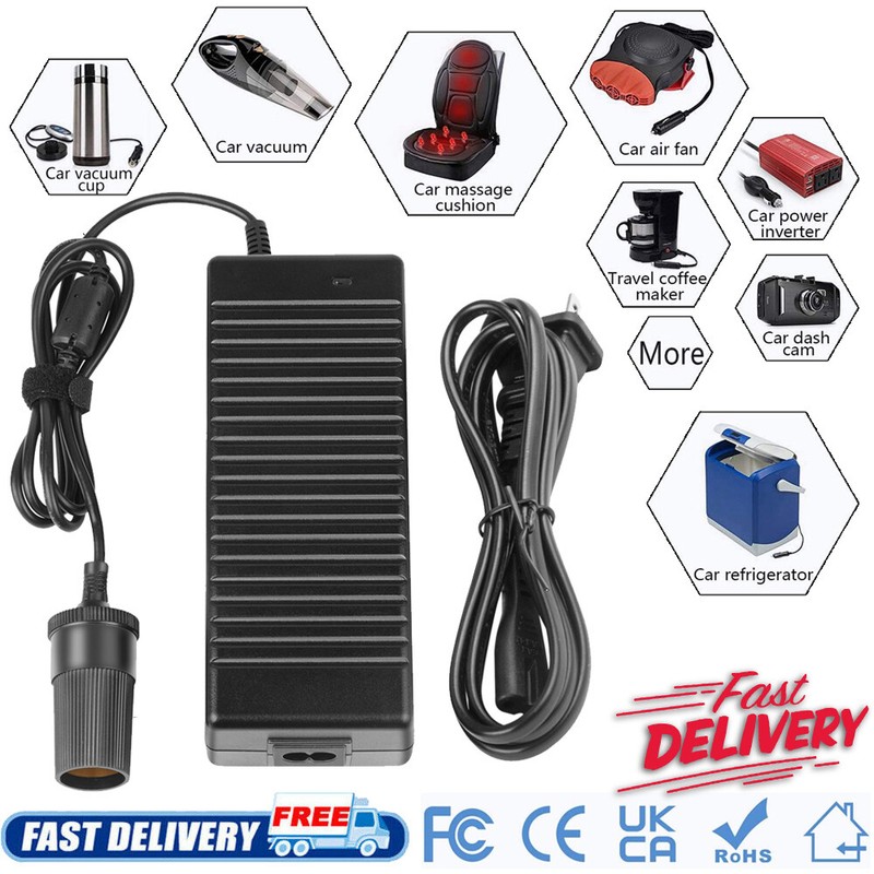 100-240V to DC 12V 120W Car Cigarette Lighter Socket AC/DC Converter Transformer