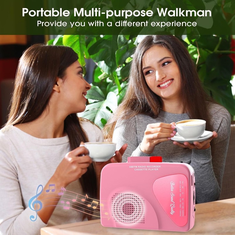 Walkman Cassette Players Recorders AM/FM Radio, Portable Tape Player Records gallery