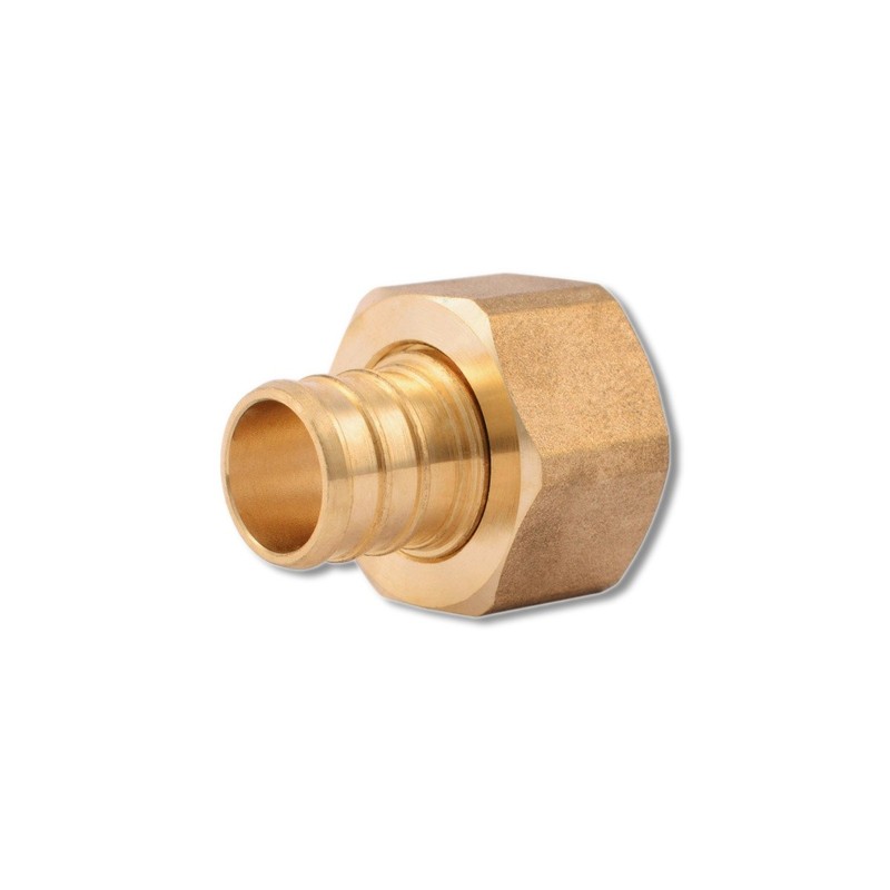 SharkBite 3/4 in Barb X 3/4 in Female Brass Pex Swivel Adapter UC530LFA