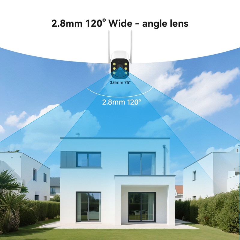 Wireless WIFI Outdoor 5MP CCTV Security Camera System 10CH 1TB NVR Home Audio gallery