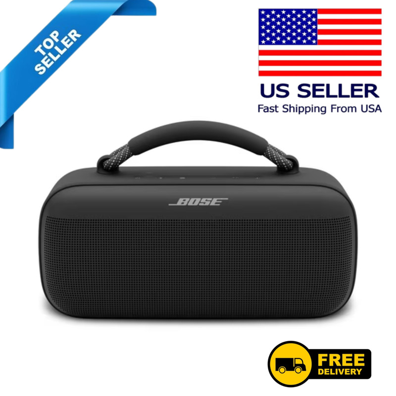 Bose SoundLink Max Bluetooth Speaker, Waterproof Portable Speaker, Black