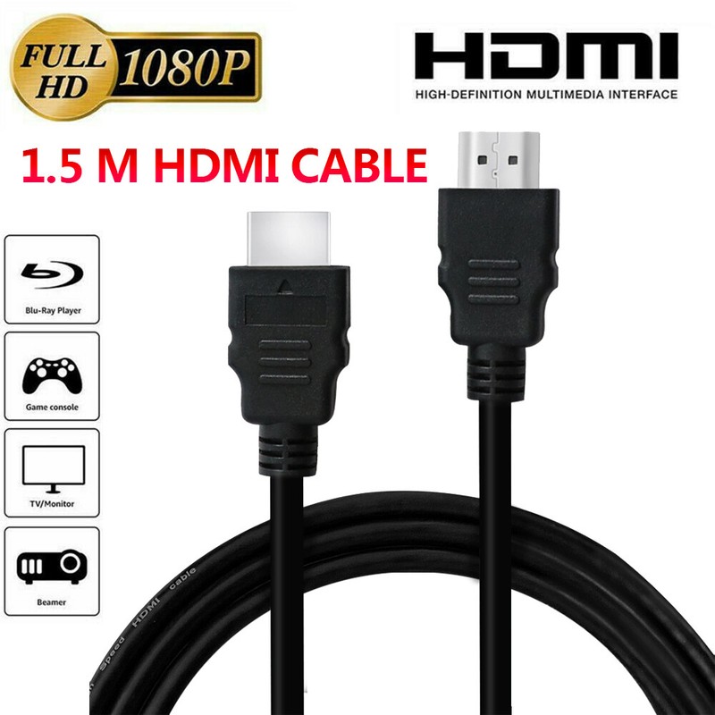 Premium HDMI Cable High Speed 3D Lead For PS3 PS4 XBOX HDTV HD 4K DVD 1080P 1.5M