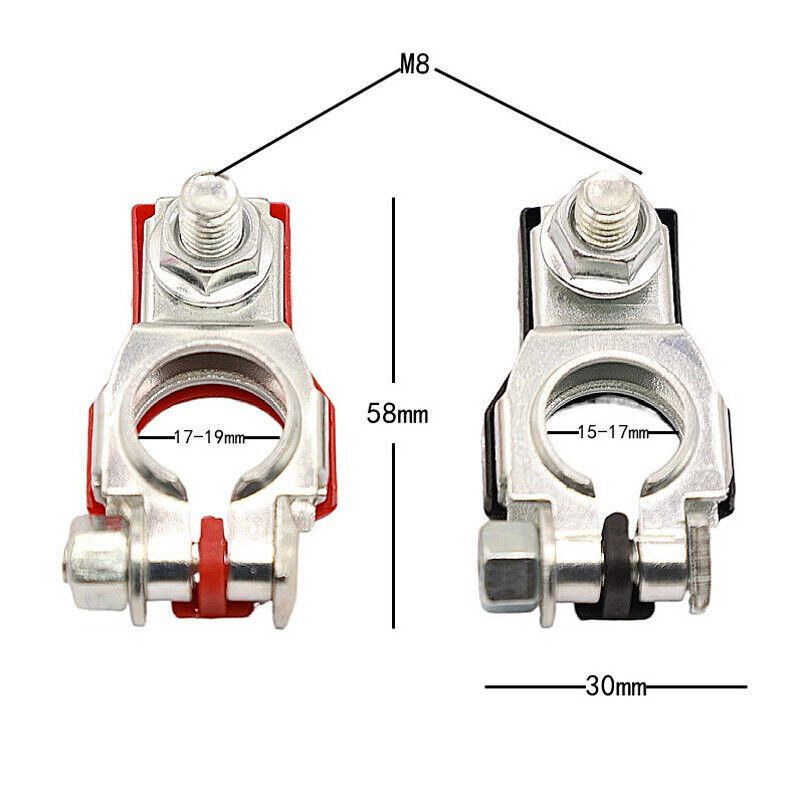 Battery Terminal Connector Top Post Positive Negative Heavy Duty Universal lot gallery