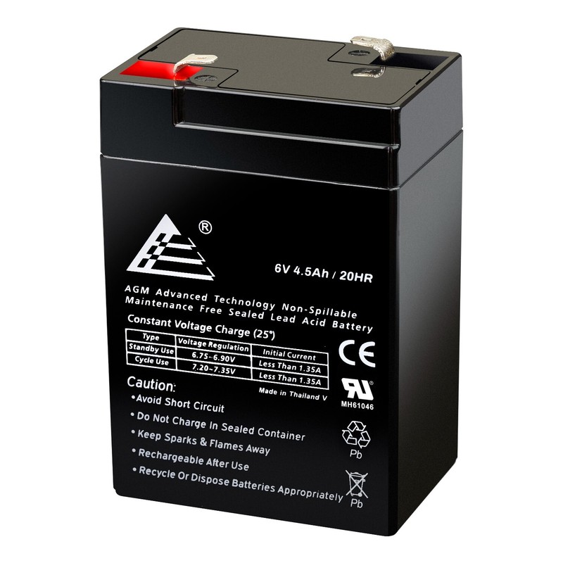 6V 4.5AH SLA Battery Replaces UB645 ELB06042 YT-645 PS-640 3FM4.5 CP645