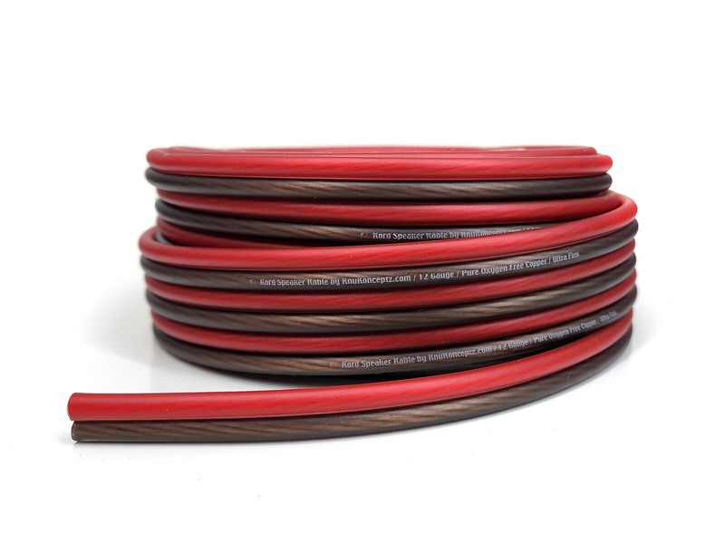 KnuKonceptz Kord 10 12 14 16 Gauge Copper Speaker Wire Cable Ultra Flex OFC lot gallery