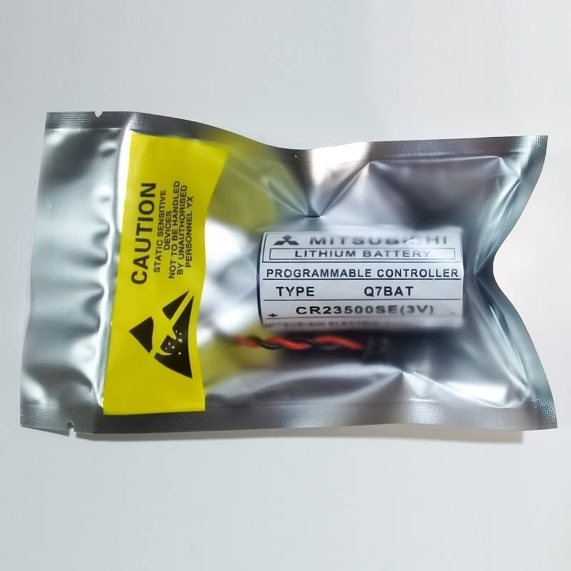 2X type Q7BAT CR23500SE 3V 6000mAh PLC Battery for Mitsubishi Q PLC battery gallery