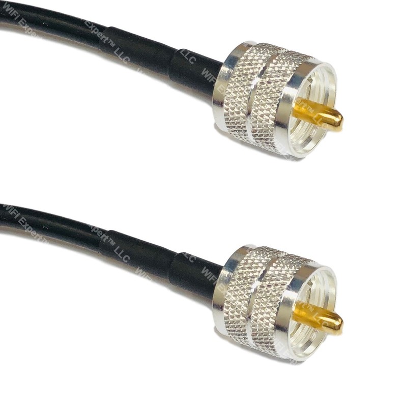 USA-CA LMR240 UF PL259 UHF MALE to PL259 UHF MALE Coaxial RF Pigtail Cable LOT