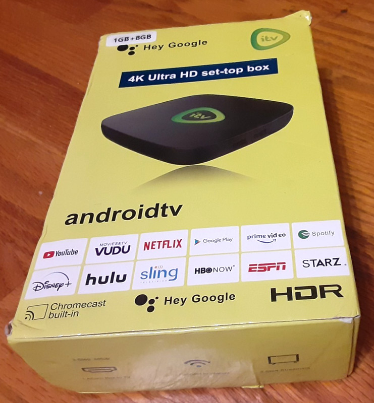 Hey Google 4K Ultra HD Set-top Box Android Tv / itv HDR (New)