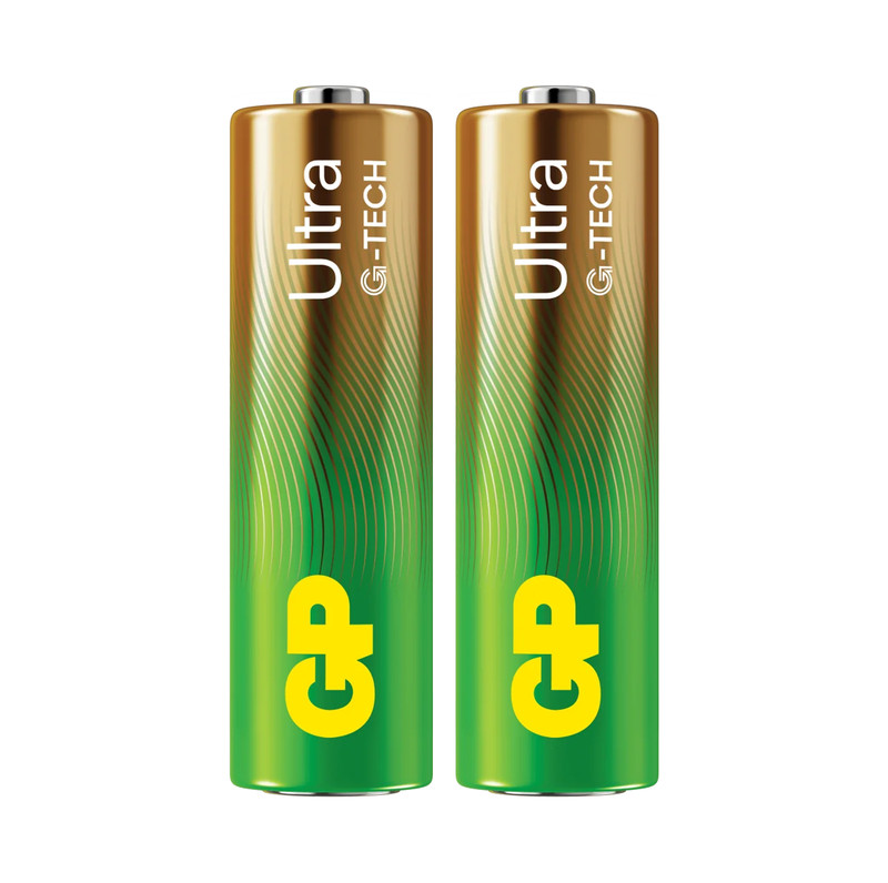 2x GP Ultra AA 1.5V Alkaline Industrial Mercury-Free Batteries LR6 MN1500