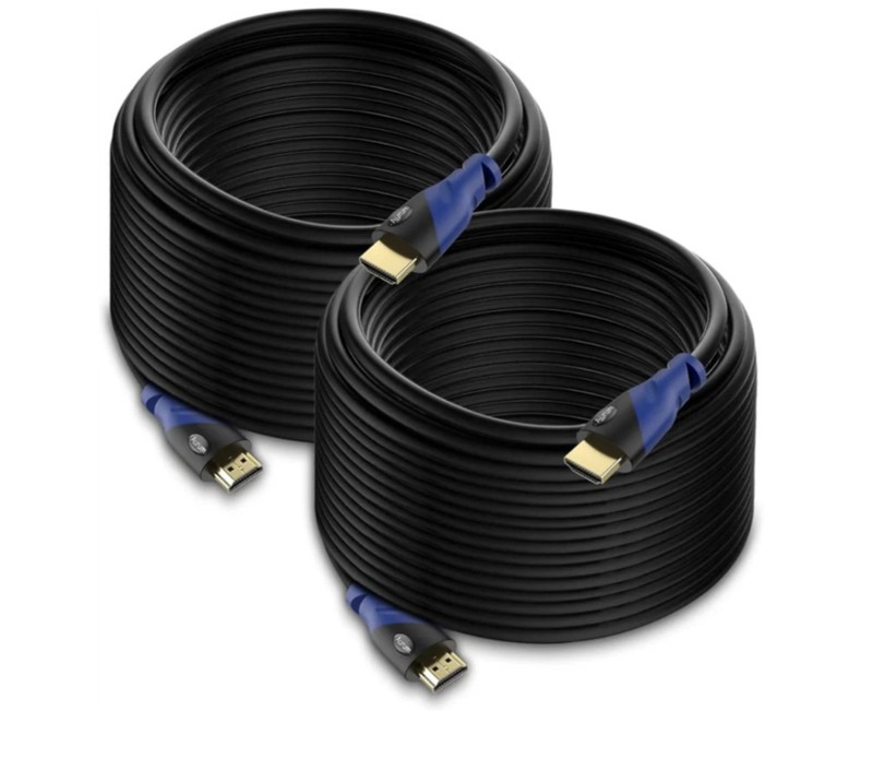 4K HDMI 2.0 Cable 50ft 2 Pack – 3D HD 1080P