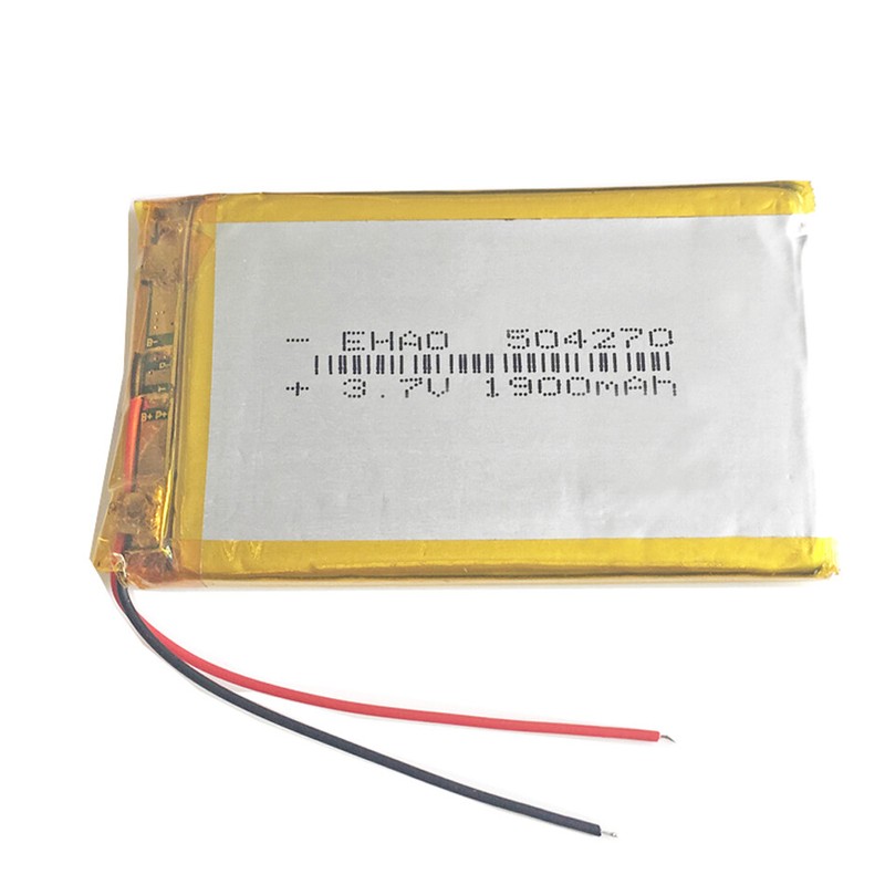 3.7V 1900mAh LiPo Polymer Battery 504270 Rechargeable For Power bank DVD Camera