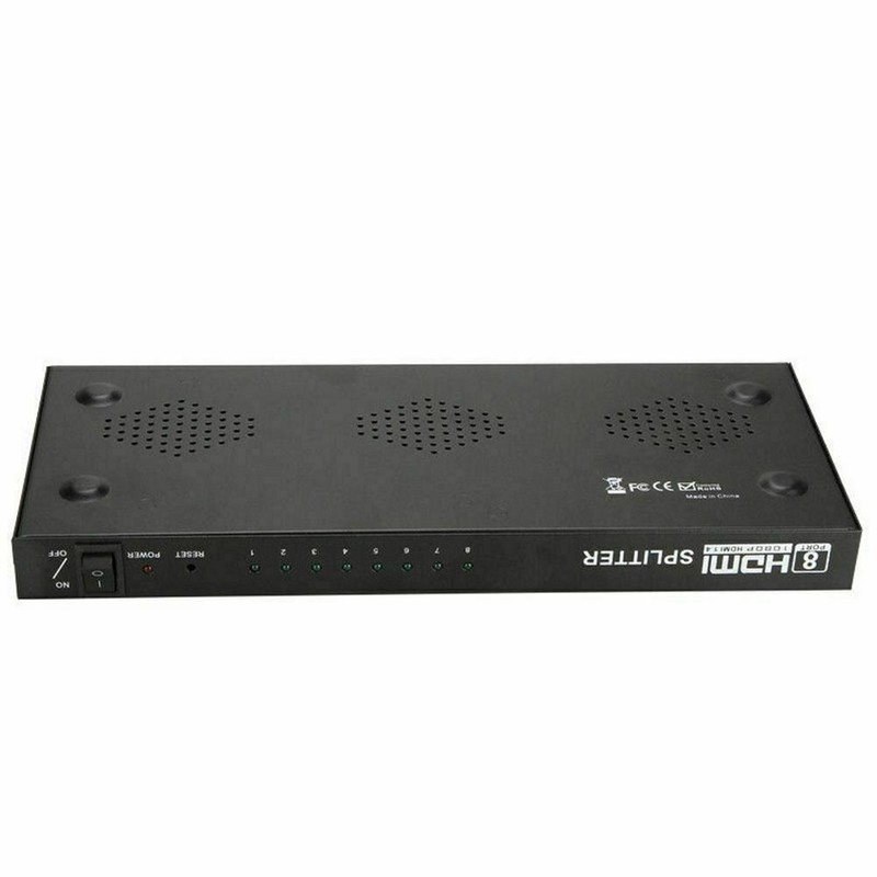 4K HDMI Splitter 1 in 8 Out, Powered 8 Port hdmi splitters Multi Monitor Outputs gallery