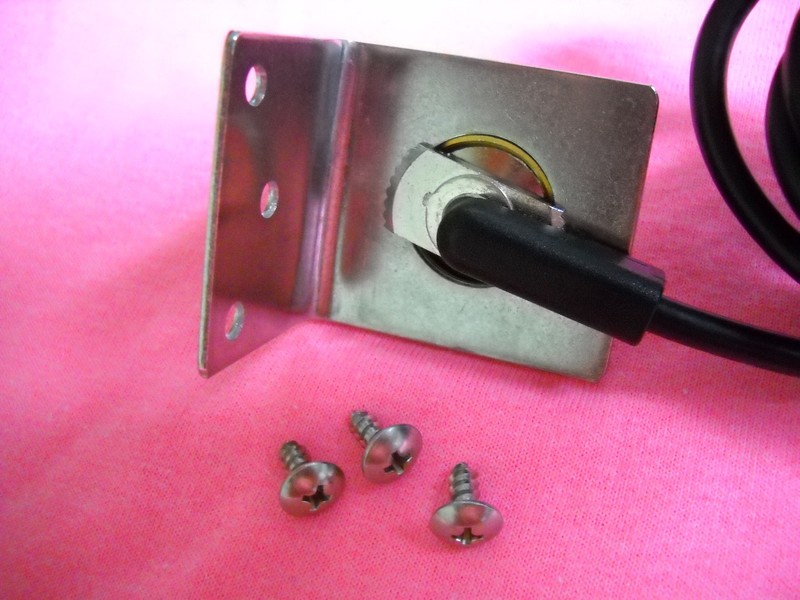 NMO STAINLESS STEEL L BRACKET FENDER MOUNT WITH PL259 MADE IN USA gallery