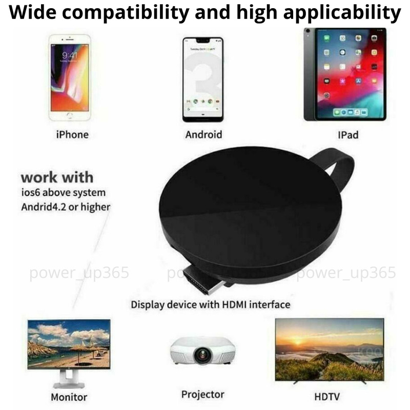 HDMI TV WiFi Video Cast Wireless Media Video Streamer Dongle 1080P HD Receiver gallery