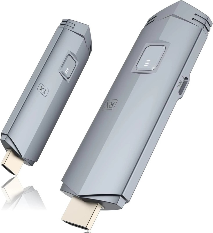 Wireless HDMI Transmitter and Receiver, HDMI Wireless Extender Portable 4k Plug