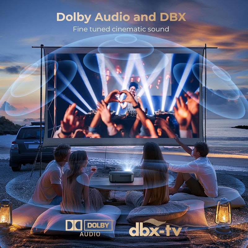 4K Support Projector WiFi6 Bluetooth NetfIix DoIby Auto Focus 1080p Home Theater gallery