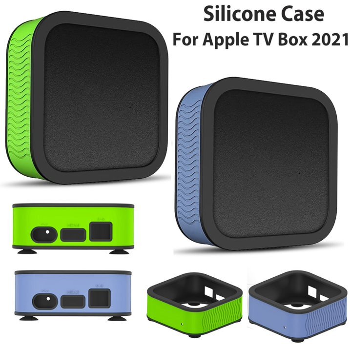 Anti-Shock Silicone Protective Cover Shell Skin Case for Apple TV 4K 2021 TV Box