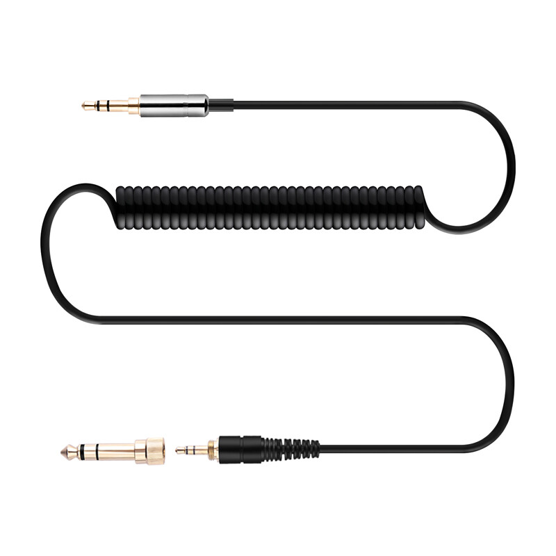 Coiled Spring Audio Cable For PSB SPEAKERS M4U1 M4U2 M4U8 NAD VISO HP50 HP70