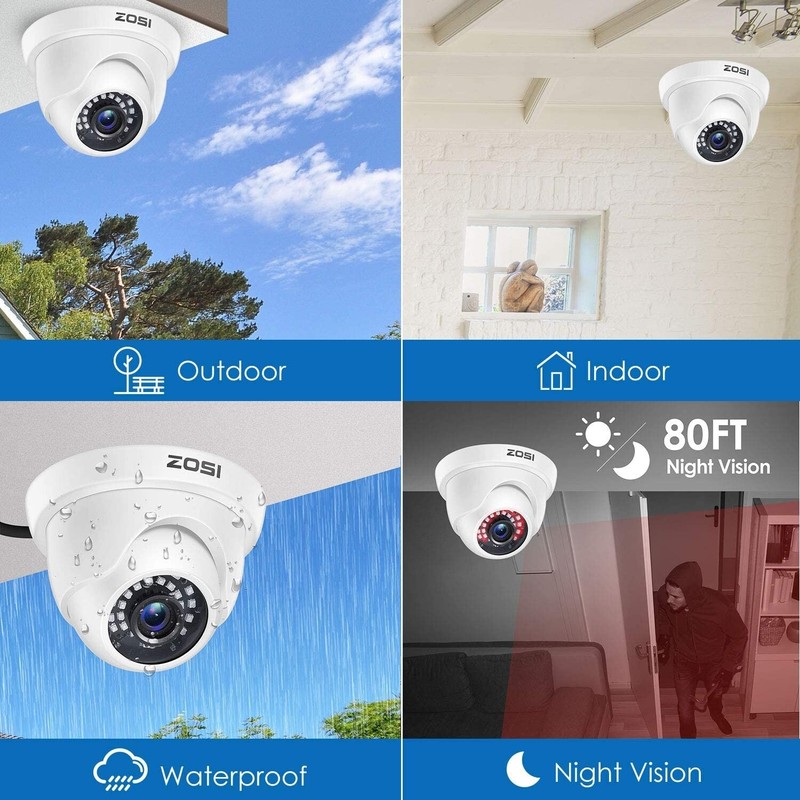 4 Camara Para Casa De Seguridad Profesional Vision Noche Detección Movimiento gallery