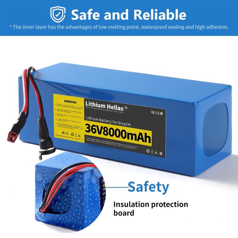 36V8Ah Li-ion Battery 10S3P For Ebike Electric Bicycle E-Scooters Motor With BMS