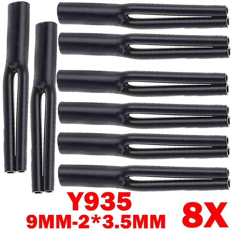 8x 9mm-2*3.5mm Speaker Cable Pants Y-Splitter Wire Pant Boots Audio Subwoofer US